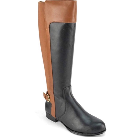 Toby leather riding boots two tone medium calf NWT - Picture 3 of 8